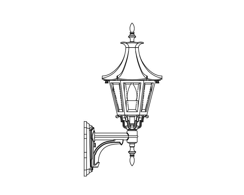 Westminster LE, Small, aluminum, Wall Mount, Clear glass, (1) 60W INC, 120V